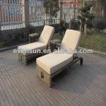 long double garden wicker furniture lounge