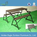 Fresh KD design Dual-use rattan garden bench