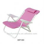 Steel folding chair, low back with pillow