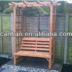 wooden garden arch pergola bench seat-BD036