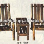 Antiqued carbonization wood CHAIR