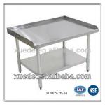 stainless steel bench with backsplash