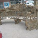 natural antique granite big stone patio benches