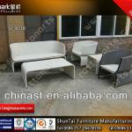 hot sell patio rattan benches with sofa