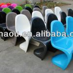 modern red plastic chair-127