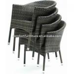 Outdoor Stacking Rattan Chair with Aluminum frame