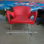 aluminum frame anti UV garden pp plastic chairs YC081