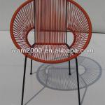 steel PE round wicker Acapulco Sun chair-WAM-CB5844