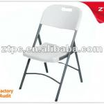 PE Plastic folding chair white colour with arm