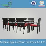 Competitve price Patio dining set PE Rattan chair and table