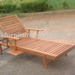 wooden lounger chair