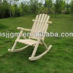 solid outdoor wooden rocking chair
