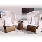 PE rattan outdoor furniture flower shape garden set (RX-LMA-122C)-RX-LMA-122C