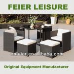 FEIER A6090 Rattan Cheap Black Dining Set for Sale 2014