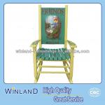 Wooden Kids Rocking Chair Green