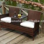 UNT-933 outdoor rattan double love chair-UNT-933