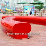 High Gloss Modern Fiberglass Outdoor Chair