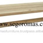 Good Quality Garden Outdoor Teak Wood Cross Bench