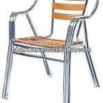 cheap furniture chair aluminum chair with ashwood slat