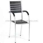 Aluminium polywood slats chair