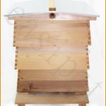 WBC Beehive Cedar New 3 Lifts Porch 2 Super 1 Brood Gabled Roof Beekeeping-FED21267
