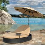2014 new design wicker sun bed