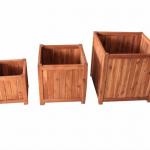 Wooden planter box set