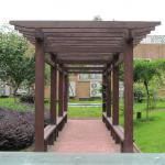 RD polyurethane natural wood pergola-