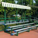 Three Row Aluminum bleacher seats, indoor bleacher seating chair, indoor retractable bleacher