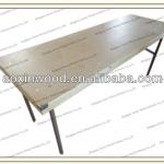 Outdoor wood picnic table