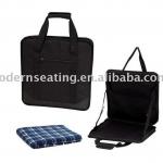 black new stadium seat / blanket and sport stadium seat cushion