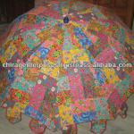 Exotic Sweet Garden Umbrellas in tribal embroideries from India- indian handmade traditional parasols-GU-20
