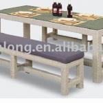 Pool Leisure Wicker Set / Rattan Furniture / Rattan Bench