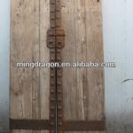 Chinese Antique Shanxi Old Elm Wood Garden Door-10112305