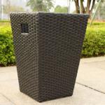 Modern planters pe rattan floor vases