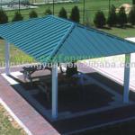HDPE wooden rectangular outdoor pavilion with good quality and reasonable price