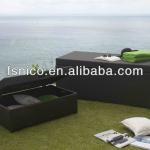 PE rattan cushion storage box for outdoor furniture-CNX605
