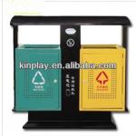 outdoor colored dustbin with cover-KYG07180