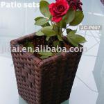 Patio fiower pot/rattan small pot-JC-P007