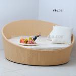 3B101 2014 high class rattan round chaise lounge chair