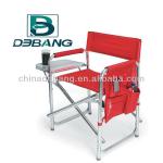 Aluminum Portable Director Chair with Magazine Organizer