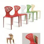 Modern leisure plastic chair in garden or outdoor furniture