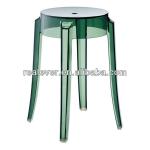 PC molded bright-coloured transparent charles ghost low stools-S0045-1