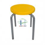 LC-188 Plastic stacking stool, metal frame stacking stool, outdoor stacking stool