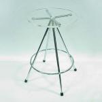 Round shape Clear Plastic Stool-FM8009CRCL/S