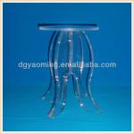 Nice clear acrylic round stool for coffee