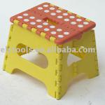 Plastic folding step stool