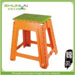 New design cheap plastic folding single step stool-SL-D460W