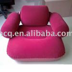 30X29.5inch (77X75cm) inflatable flocked sofa chair with backrest-CQ-8015