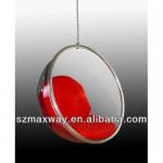 Acrylic hanging bubble chair